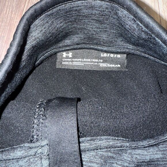 Men’s Nike Large Loose Fit 1/2 Zip Pullover Fleece Lined Sweatshirt - Picture 3 of 3